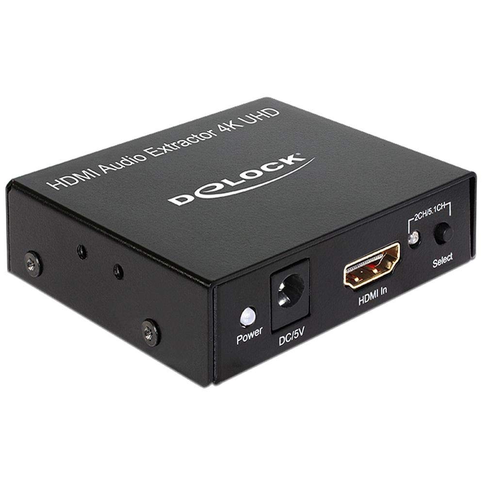 DeLock 62692 HDMI to HDMI Adapter with Audio Extractor 4 K