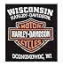 Harley-Davidson Men's Long Sleeve Orange Bar & Shield Black Shirt 30291744