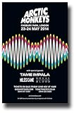 Arctic Monkeys Poster - Concert Promo 11 x 17 w/ Tame Impala and Royal Blood
