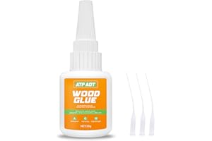 ATP ADT 30g Wood Glue, Wood Adhesive, Instantly Strong Adhesive for bonding Wood, Instant Super Glue for Wood, Oak, Wooden Furniture, Wooden Product, Wooden Crafts, Wood Edge