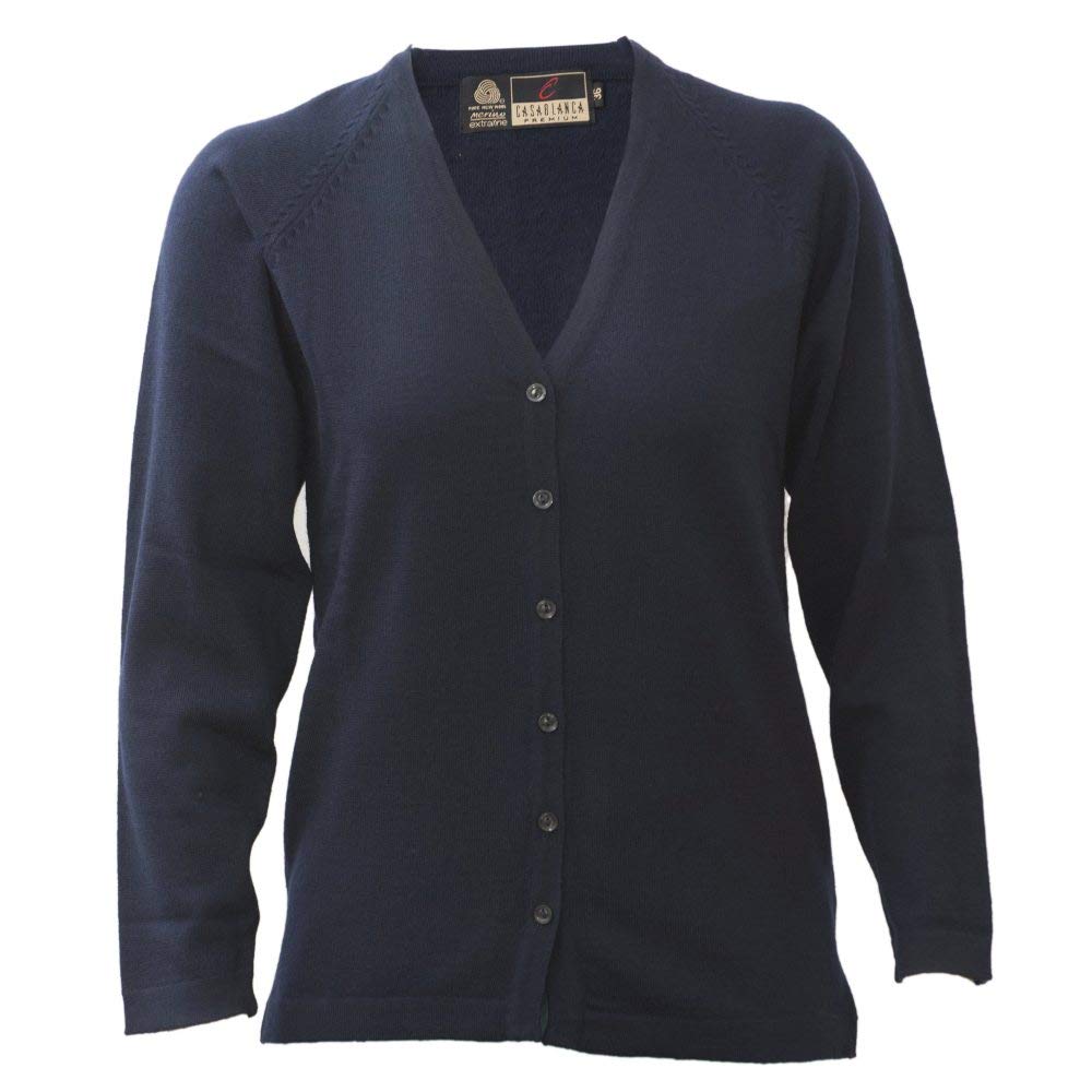 kosha women's merino wool v-neck cardigan