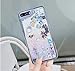 UnnFiko Liquid Glitter Case for iPhone 7 Plus, Hard Back Colorful Bling Quicksand with iOS icon Apple APP Shine Phone Case for iPhone 8 Plus (Sand Glitter, iPhone 7 Plus / 8 Plus)