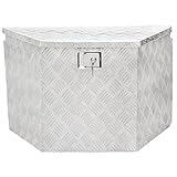 Yaheetech Aluminum Trailer Truck Pickup Underbody Underbed Tongue Tool Box Storage Box