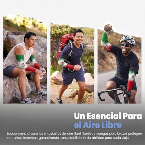 UZNOONL 2 Pares Mangas para Brazos UV, Fresco Manga Protectora para Brazo, Mangas para Brazos para Hombrey Mujer para Decoracion para COPA MUDIAL 2026