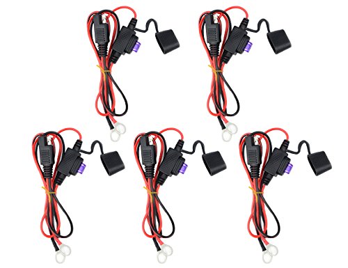WGCD 5 PCS Ring Terminal Harness with Fused SAE 2 Pin Quick Disconnect Plug (5 PCS) - Thumbnail 5