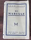 Du mariage