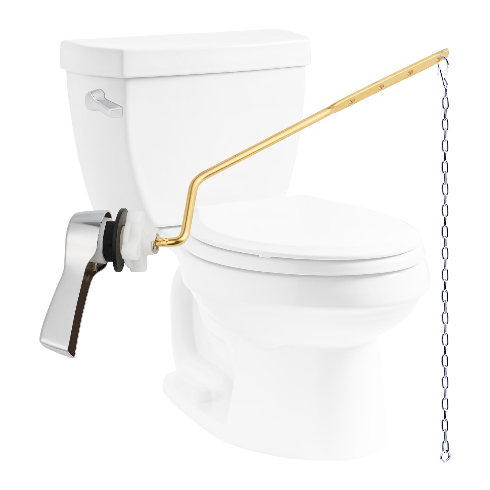 Jackson Supplies Universal Toilet Flush Handle – Oil Rubbed Bronze Finish, Metal Replacement
