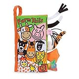 XILALU Infant Kid Baby Animal Tails Cloth book Baby Toy Cloth Development Books Learning Education Books (C)