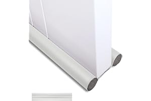 GGIJ Double Door Draft Stopper, Draft Stopper for Bottom of Door Soundproof, Windproof, Dustproof, Block Light, Insect Resistant, Under Door Noise Blocker 37 Inch