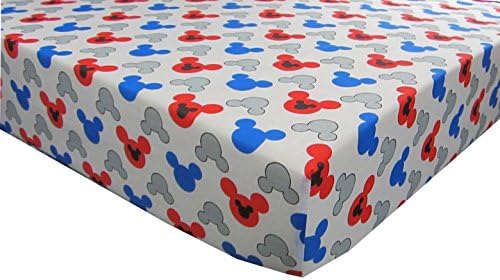 Mickey Mouse and Roadster Racers 60% Cotton (FITTED SHEET ONLY) Size TODDLER Boys Girls Kids Bedding