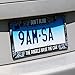 Doctor Who License Plate Frame - Don't Blink Weeping Angel Design 6.25