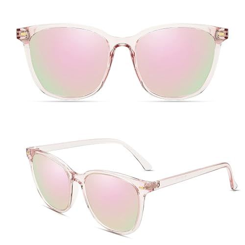 Myiaur Polarized Sunglasses for Women, Square Mirrored  display picture 1