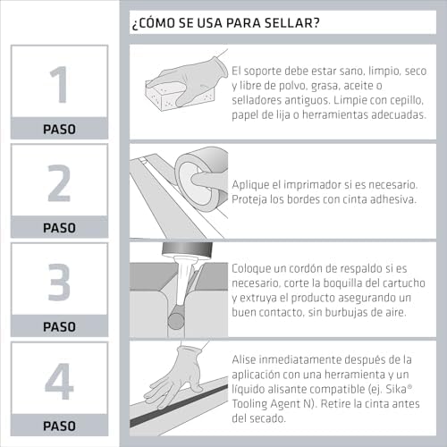 SIKA - Massa adesiva multiusos - Sikaflex 11 FC Purform - Bege - Junta e cola - Selante multi-suporte em poliuretano - Interior e Exterior - 300ml