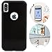 CloudValley iPhone X Case/iPhone Xs Case, Anti Gravity Phone Case Magical Nano Can Stick to Glass, Whiteboards, Tile and Smooth Flat Surfaces for Apple iPhone Xs 5.8 (2018) & iPhone X (2017) [Black]