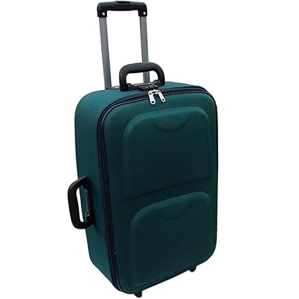 Generic Mofkof Polyester Green Check-in Luggage
