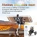 SpoLite Chrome Bike Phone Mount for Motorcycle-Bike-Bicycle Handlebars,Adjustable,Bike Phone Holder Fits Cell Phone iPhone X,8|8 Plus,7|7 Plus,6s|6s Plus,Galaxy S7 S6 for Cycling (Black)