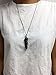 Top Plaza Antique Silver Flower Wrapped Natural Tiger Eye Stone Healing Crystal Necklace