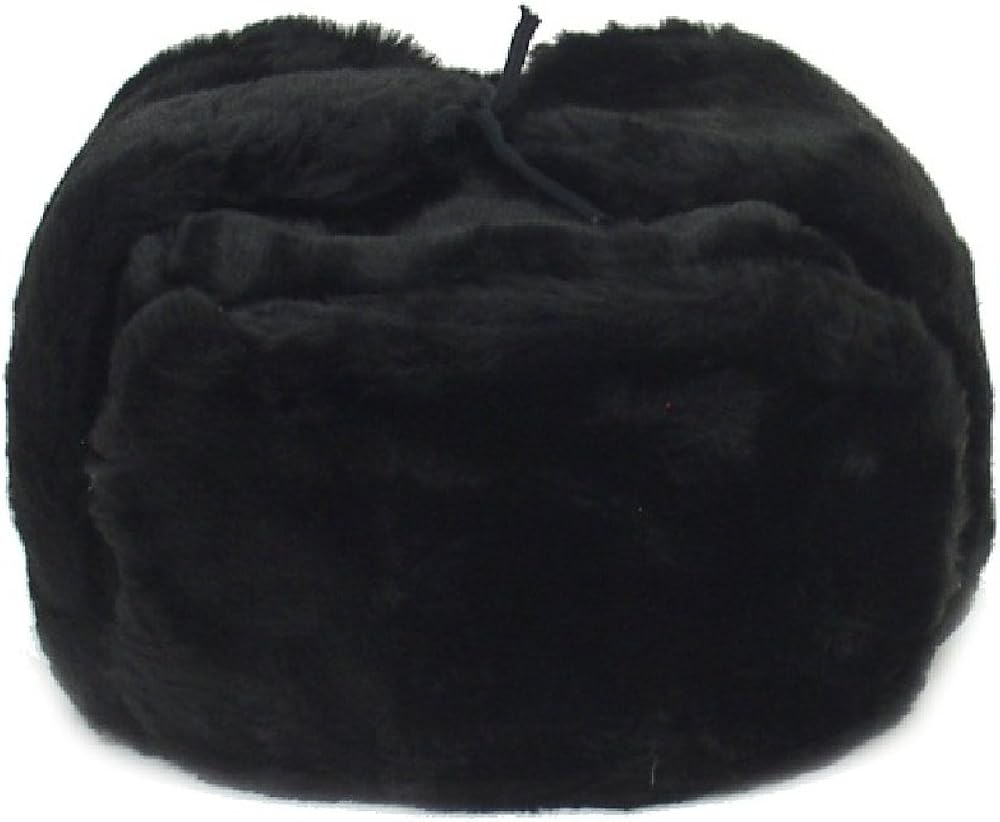 Russian Winter Hat *ShapkaUshanka*Black*Size M (Metric 58) Amazon.ca Clothing & Accessories