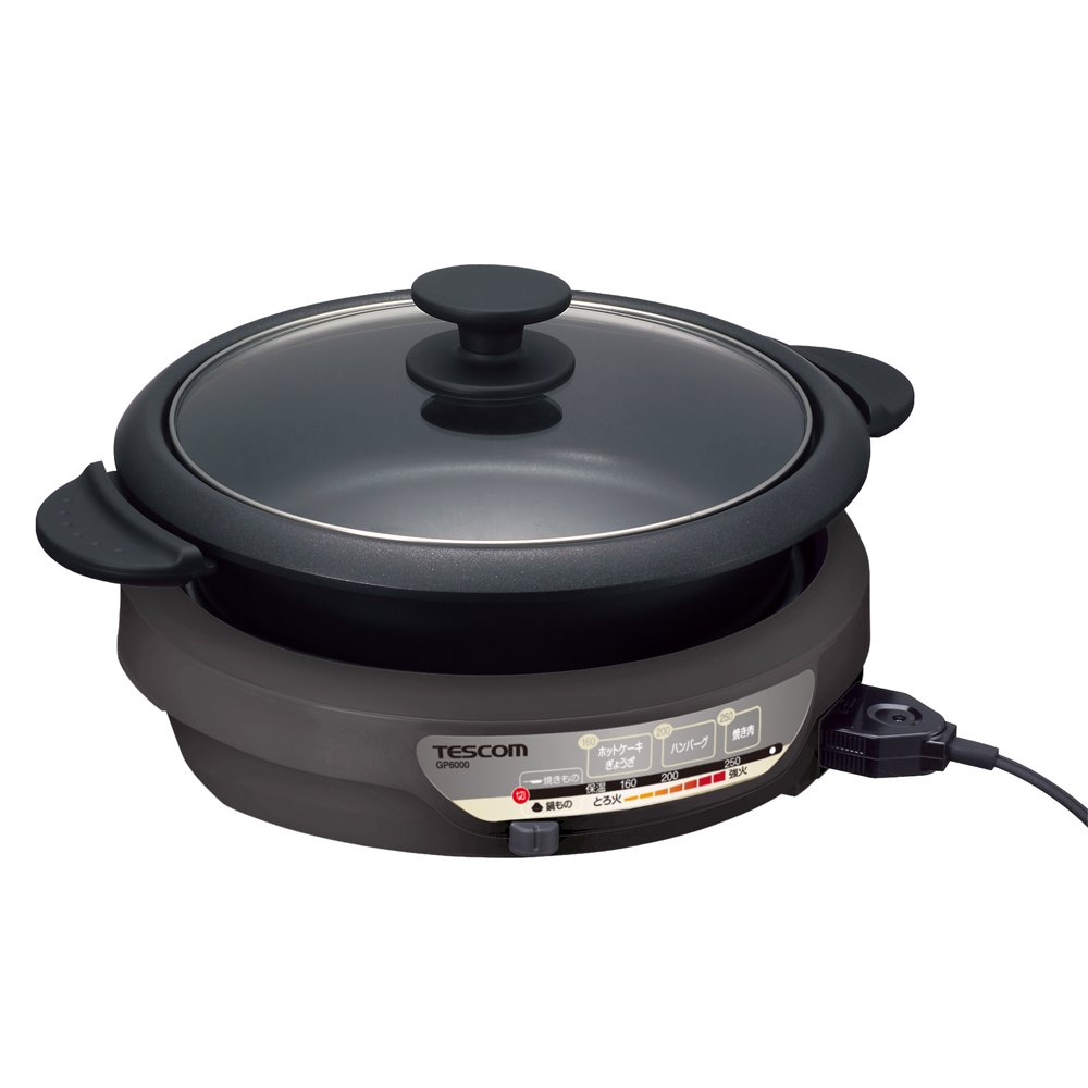 テスコム グリルなべ カジュアルグレー GP6000-H product image