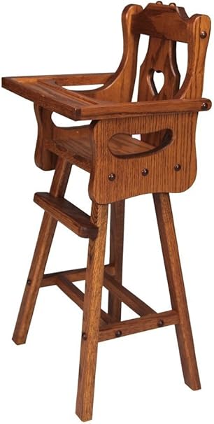 amish wooden high chair