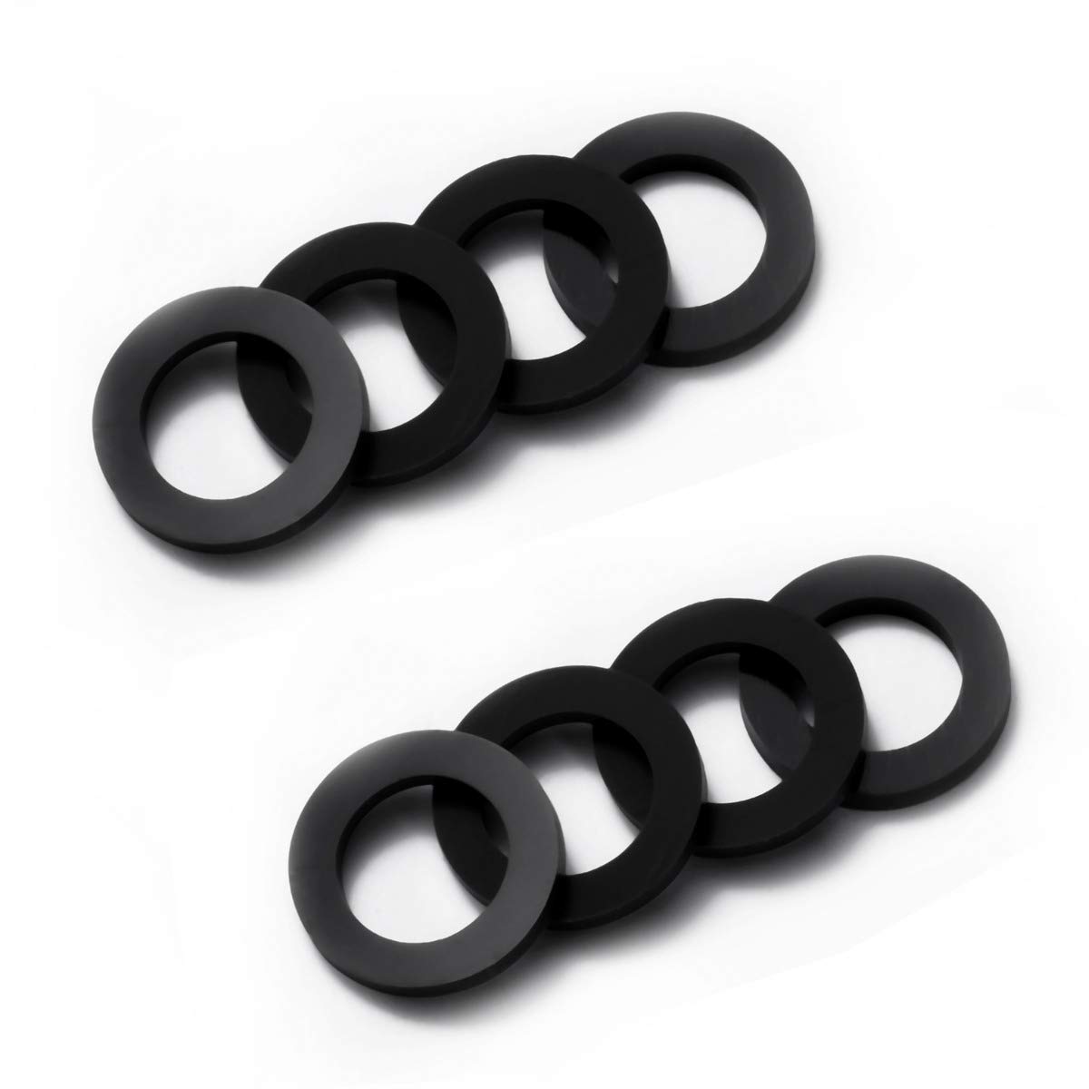 Better Sealing Than Rubber Litorange Outdoor Garden Hose Washers Gasket 40 Piece Combo Pack Black Made From Soft Silicone Used Washing Machine Hot Water Parts Connectors