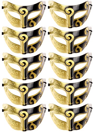 10pcs set mardi gras half masquerades venetian masks costumes par…