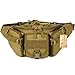 CREATOR Tactical Waist Pack Military Fanny Pack for Men Outdoor Army Waist Bag Large Waist Pack for Daily Life Cycling Camping Hiking Hunting Fishing Black Brown