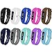 HWHMH Replacement Band/Replacement Clip Holder for Fitbit One (No Tracker) (Style A: Black&Navy&Coffee&Grey)