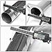 For Nissan Frontier 3'' Stainless Steel Louvered Core Muffler Catback Exhaust System - D40 D23