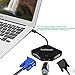 CableDeconn The Cobra Appearance Multi-Function Thunderbolt Mini DisplayPort DP to HDMI VGA DVI Cable Converter Adapter for MacBook Suface Pro Air Black