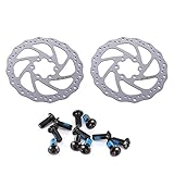 Bike Disc Brake Rotor, Lightweight Mountain Bike Silver Cycling Disc Brake Replacement Parts Road Bike Brake Accessory