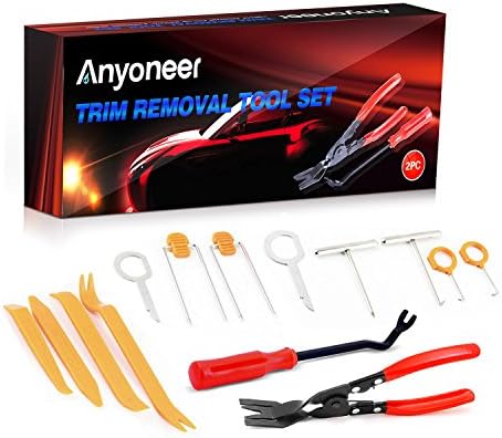 Anyoneer [14 Pcs] Clip Plier Set &amp; Fastener Remover - The Most Essential Combo Repair Kit