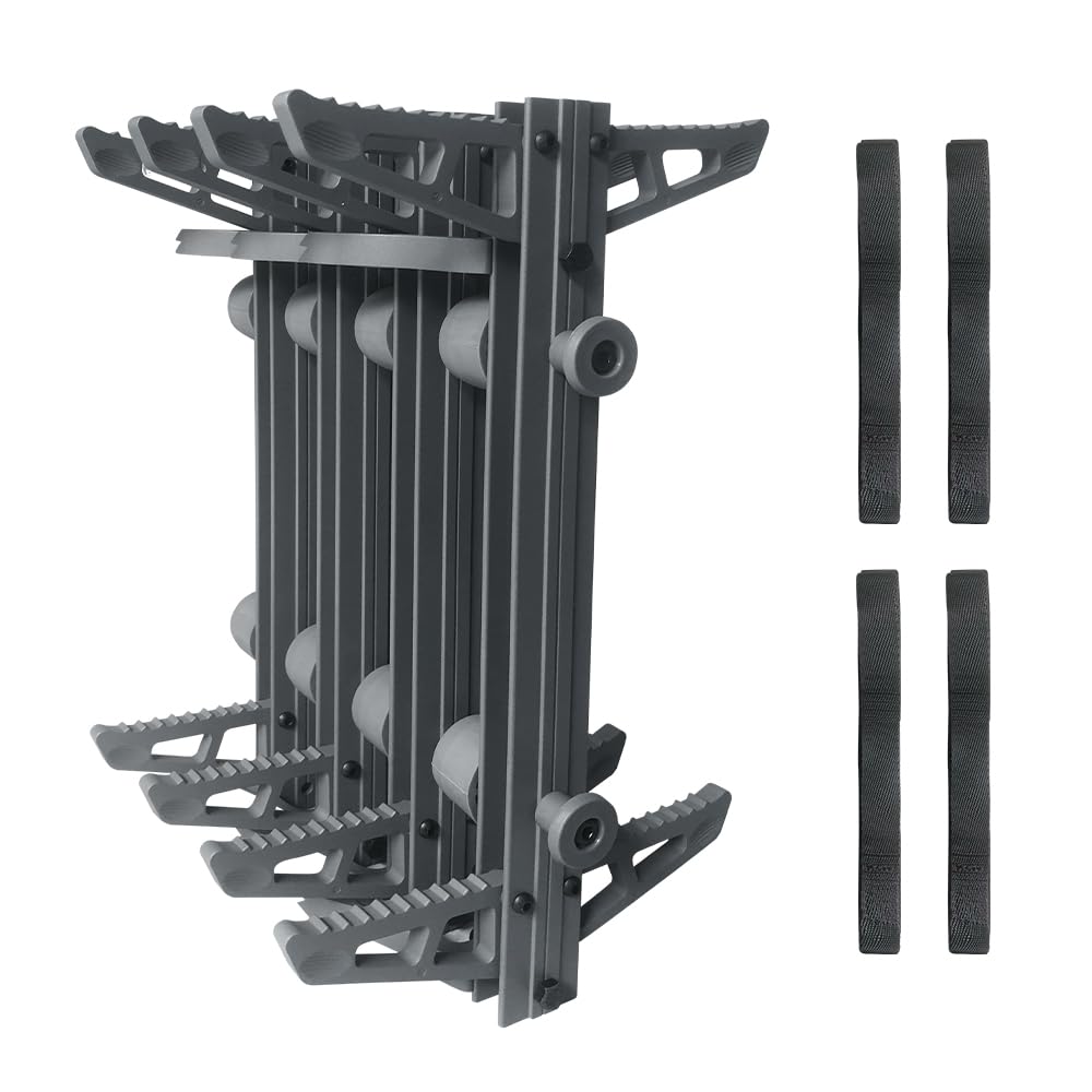 Photo 1 of Sebnux Aluminum Hunting Climbing Stick Lightweight Hunting Climbing Step Non-Slip Tree Climbing Stick with Fold Up Steps (4, 18 Inch)