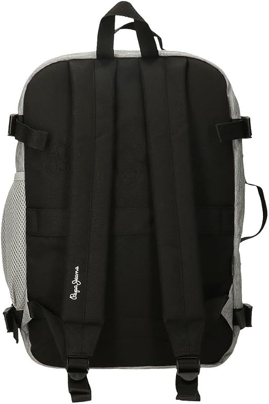 Aris Rucksack für Laptop, Doppelfach, tragbar, 31 x 44 x 17,5 cm, Schulrucksack, Polyester, von Joumma Bags, grau, 25cm x 40cm x 20cm, Rucksack mit Kabine