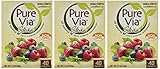 Pure Via Stevia - Zero Calorie Sweetener (Pack of 3) 40 Packets Per Box