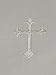 Integrity Designs White Linen Baptism/Christening Cloth with White Cross