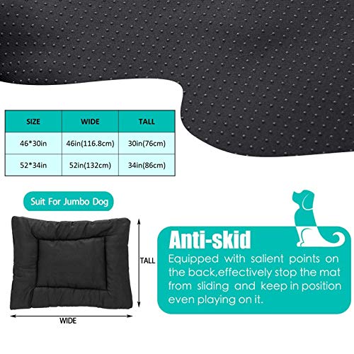 Extra Large Dog Bed Mat Soft Crate Pad Washable Novely Cheese Texture