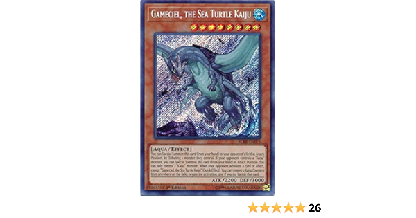 Amazon Com Gameciel The Sea Turtle Kaiju Blrr En075 Secret Rare 1st Edition Toys Games