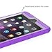 MoKo Case Fit iPad Mini 3/2/1, Silicone + White Hard Polycarbonate Protector with Foldable Stand Cover Case Compatible with Mini 3, Mini 2 and Mini (2012 1st gen), Purple (Will not fit iPad Mini 4)
