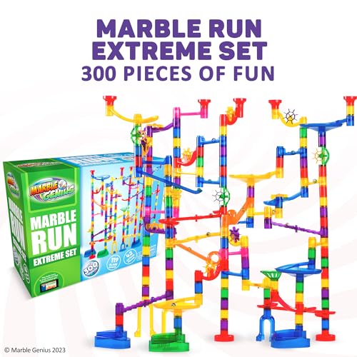 Marble Genius Marble Run (300 Complete Pieces) Maze Track or Race Games