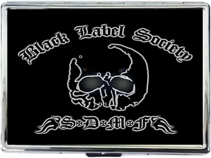 black label society Laptop Fashion Custom Silver Color Stainless Steel Big Cigarettes Case card box Holder