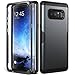 YOUMAKER Note 8 Case, Metallic Black Full Body Heavy Duty Protection Shockproof Slim Fit Case Cover for Samsung Galaxy Note 8 (2017 Release) Without Built-in Screen Protector (Metallic Black)