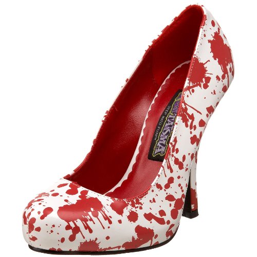 Funtasma by Pleaser Women's Bloody-12 Pump,White Patent/Red,7 M US