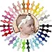 WillingTee Baby Girls 4.5 Inch Grosgrain Ribbon Boutique Hair Bows Headband, 30 Colors - Fantastic Hair Accessories for Baby Girls, Infants, Toddlers, Kids, Children & Teens