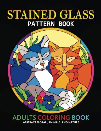 Adults Coloring Book: Stained Glass Pattern Book