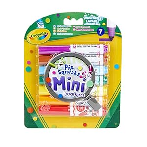 CRAYOLA Pip-Squeaks Mini Washable Felt Tip Colouring Pens - Assorted Colours (Pack of 7) | Designed with Little Hands in…