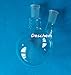 Deschem 1000ml,2-Neck,24/40,Round Bottom Flask,1L,Double Necks,Laboratory Boiling Bottle