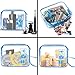 ANRUI TSA Approved Toiletry Bag, 3-PACK Same Size Clear Toiletry Bag with Handle, 3-1-1 Clear Liquids Toiletries & Cosmetics Organizer Clear Travel Bags For Toiletries For Women and Men - Blue
