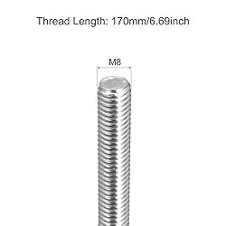 MECCANIXITY Fully Threaded Rod M8 x 170mm 1.25mm