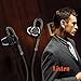 LTI-DIRECT Premium Quality Aluminum Housing Wired Earphones Headphones With Mic Remote Bass Stereo Earbuds For All Smartphone Android iOS With 3.5MM Jack ( Black Gray) Lifetime Replacement